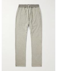 Rick Owens - Berlin Straight-Leg Shell-Trimmed Cotton-Blend Jersey Sweatpants - Lyst