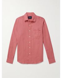 Drake's - Linen Shirt - Lyst