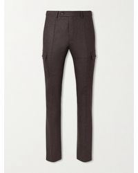 Slowear - Straight-leg Brushed Wool-blend Trousers - Lyst