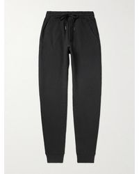 Tom Ford - Tapered Garment-Dyed Cotton-Jersey Sweatpants - Lyst