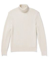 Aimé Leon Dore - Ribbed Merino Wool And Cotton-Blend Rollneck Sweater - Lyst