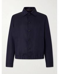 Slowear - Wool And Linen-blend Bomber - Lyst