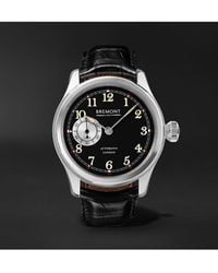 Bremont - Wright Flyer Limited Edition Automatic 43mm Stainless Steel And Leather Watch - Lyst