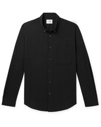 NN07 - Arne Slim-fit Button-down Collar Cotton-twill Shirt - Lyst