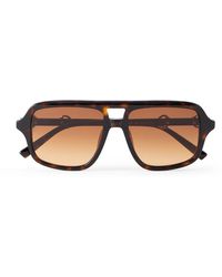Gucci - Aviator-Style Horsebit-Embellished Acetate Glasses - Lyst
