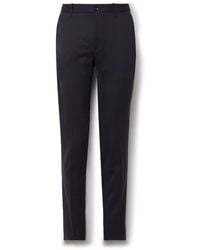 Incotex - Slim-Fit Wool-Blend Trousers - Lyst
