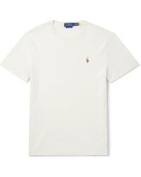 Polo Ralph Lauren - Logo-Embroidered Cotton-Jersey T-Shirt - Lyst