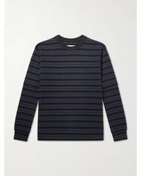 Sacai - Striped Cotton-jersey T-shirt - Lyst