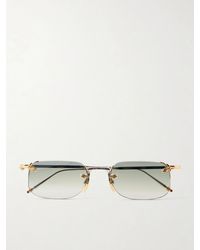 Jacques Marie Mage - Fonda Rimless Silver-tone Titanium Sunglasses - Lyst