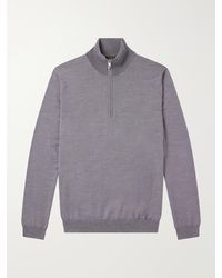 Slowear - Zanone Flexwool Half-Zip Sweater - Lyst