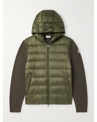 Moncler - Logo-Appliquéd Wool-Trimmed Quilted Shell Hooded Down Jacket - Lyst