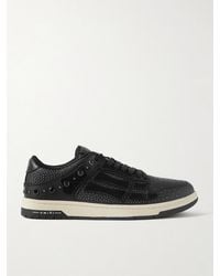 Amiri - Skel-Top Sneakers aus Leder und Veloursleder mit Applikationen und Verzierungen - Lyst