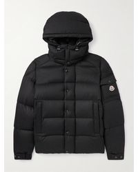 Moncler - Logo-Appliquéd Quilted Wool-Flannel Hooded Down Jacket - Lyst