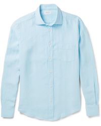 Hartford Linen Shirt - Blue