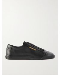 Saint Laurent - Andy Low-top Leather Sneakers - Lyst