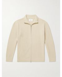 NN07 - Danny 6429 Cardigan aus Bouclé in Rippstrick mit Reißverschluss - Lyst
