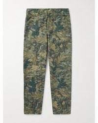 Carhartt - Single Knee gerade geschnittene Hose aus Biobaumwoll-Canvas mit Camouflage-Print - Lyst