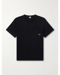 Loewe - Anagram-Embroidered Cotton-Jersey T-Shirt - Lyst