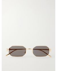 Cartier - Clash De Cartier Square-Frame-Tone Sunglasses - Lyst