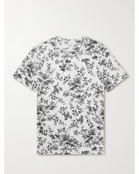 Erdem Printed Cotton-jersey T-shirt - White