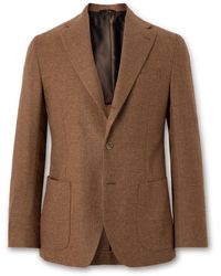 De Petrillo - Slim-fit Unstructured Wool And Cashmere-blend Blazer - Lyst