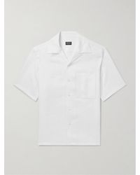 ZEGNA - Convertible-collar Oasi Linen Shirt - Lyst