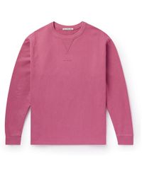 Acne Studios - Logo-print Cotton-jersey Sweatshirt - Lyst