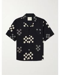 Kardo - Ronen Convertible-collar Checked Cotton Shirt - Lyst