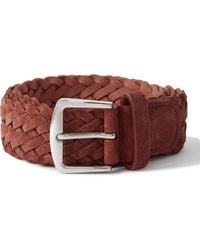 Loro Piana - 4Cm Woven Suede Belt - Lyst