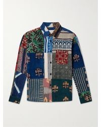 Kardo - Luis Patchwork Printed Cotton Shirt - Lyst