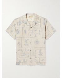 RRL - Sail Convertible-collar Printed Linen Shirt - Lyst