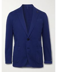 Peter Millar - Southport Slim-fit Garment-dyed Cotton-blend Piqué Blazer - Lyst