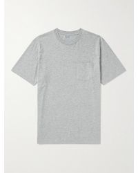 Hartford - T-shirt in jersey di cotone tinta in capo Pocket - Lyst