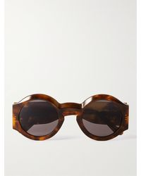 Loewe - Round-frame Tortoiseshell Acetate Sunglasses - Lyst
