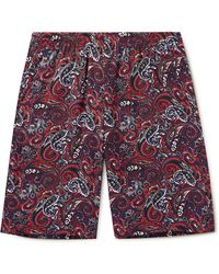 Noma T.D - Summer Straight-leg Paisley-print Rexcell® Shorts - Lyst
