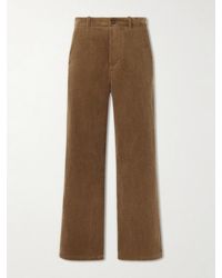 Jil Sander - Wide-Leg Cotton-Corduroy Trousers - Lyst