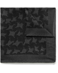 MR P. - Printed Wool And Silk-blend Voile Pocket Square - Lyst