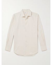 Loro Piana - Andre Striped Silk And Cotton-Blend Twill Shirt - Lyst