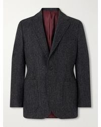 Rubinacci - Herringbone Virgin Wool Blazer - Lyst