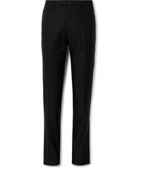 Boglioli - Slim-fit Virgin Wool-blend Tuxedo Trousers - Lyst