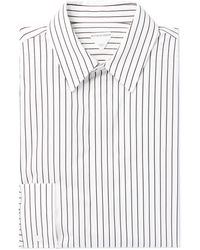 Bottega Veneta - Pinstriped Cotton-poplin Shirt - Lyst