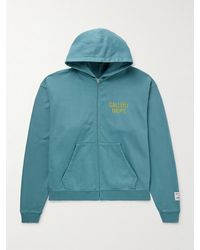 GALLERY DEPT. - 90's Logo-Print Cotton-Jersey Zip-Up Hoodie - Lyst