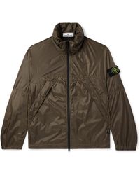 Stone Island - Logo-appliquéd Ripstop Hooded Jacket - Lyst