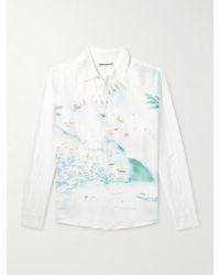Our Legacy - Adorn Printed Cotton And Silk-blend Shirt - Lyst