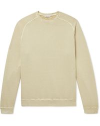 Boglioli Garment-dyed Cotton-jersey Sweatshirt - Multicolor
