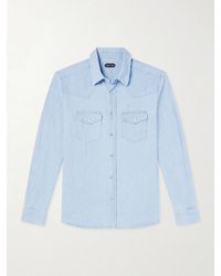 Tom Ford - Cotton-chambray Shirt - Lyst