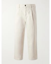 Barena - Straight-Leg Pleated Cotton-Drill Trousers - Lyst