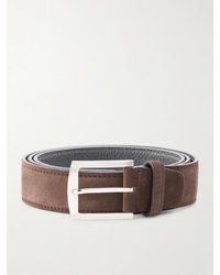 Kiton - 3.5Cm Suede Belt - Lyst