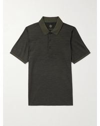James Purdey & Sons - Merino Wool And Lyocell-Blend Piqué Polo Shirt - Lyst