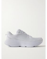 Hoka One One - Bondi 8 Rubber-Trimmed Mesh Running Sneakers - Lyst